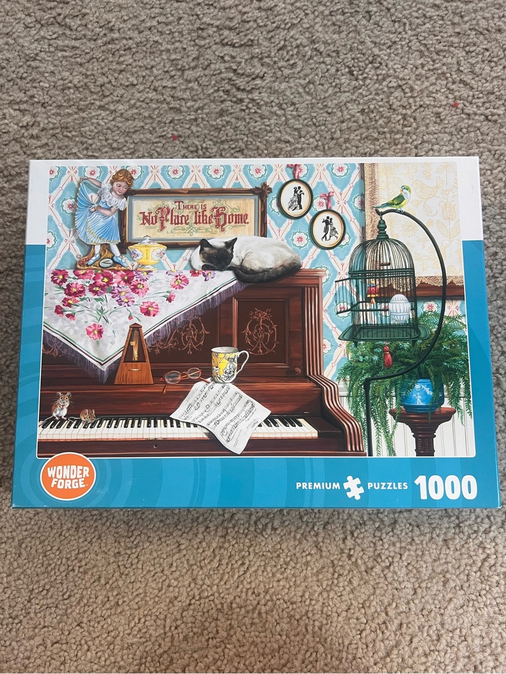 1000 Piece Jigsaw Puzzle - Piano Cat
